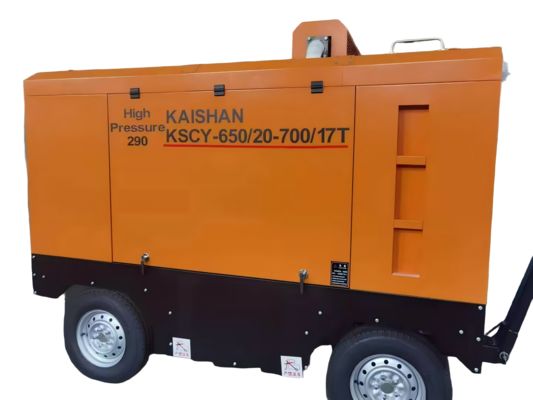 이동 스크루 공기 압축기 0.5-2.5Mpa 디젤 / 전기 산업용