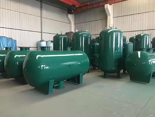 수직 및 수평 산업용 가스 저장 탱크는 엄격한 안전 기준을 준수합니다.